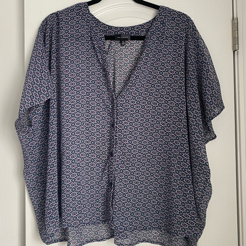 Sheer Printed Blouse